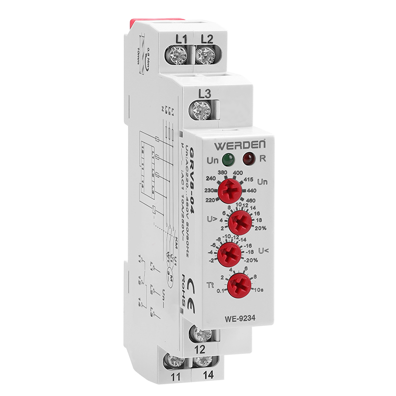 Relé de control de tensión y fase 3P. Mod. WE9234