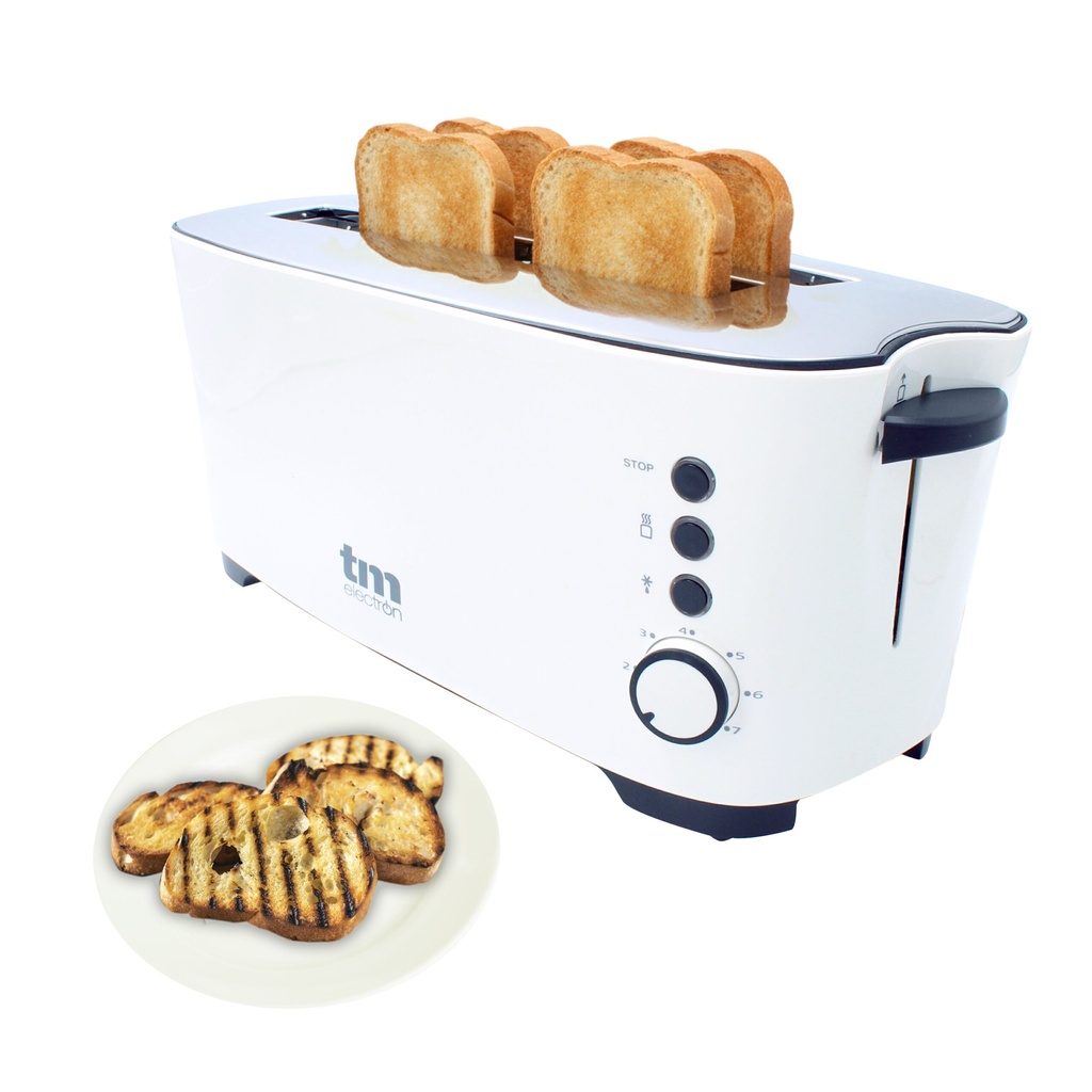 Tostador con dos ranuras extra anchas TM. Mod. TMPTS011