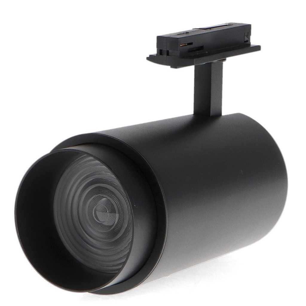 Foco Led Para Carril Black Bari 30W óptica Regulable Monofásico Cct. Mod. LM3134