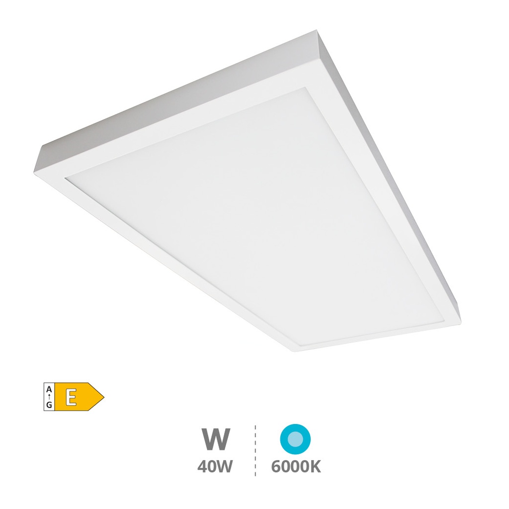 [LM5273] Panel superficie LED rectangular Menia 40W 6000K Blanco. Mod. 203405022