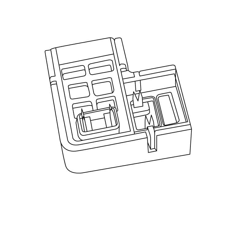 Conector L tira led Elise. Mod. 5551806