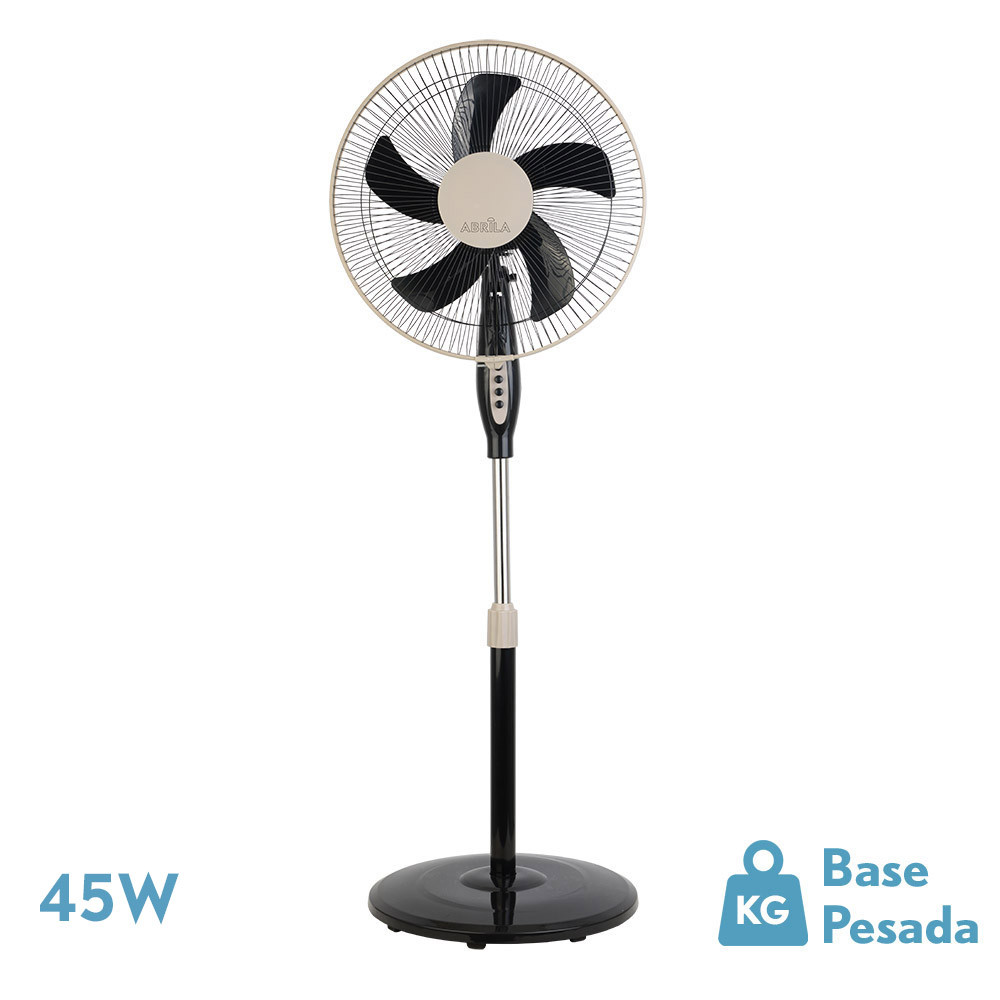 Ventilador pie 40cm 45W negro beis Belmonte. Mod. 213841078