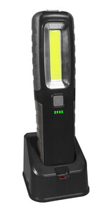 Linterna de trabajo LED recargable + UV (ultravioleta) con base IP54. 7 W. Mod. 60.429