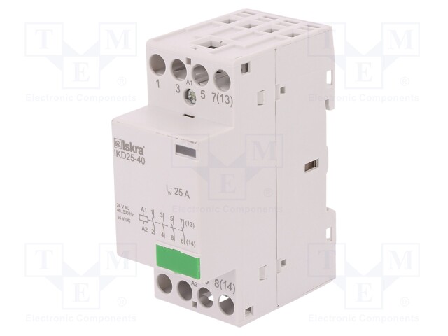 [IKD254024V] Contactor modular 24V AC/DC 4 polos 25A. Mod. IKD25-40/24V