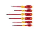 Juego de destornilladores Softfinish planos y Philips 6 unidades Wiha. Mod. WH00833