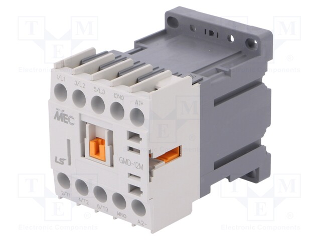 Contactor 24VDC 3P+NO 12A LS. Mod. GMD-12M-24VDC