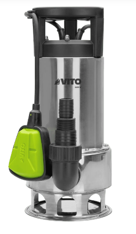 Bomba sumergible inox para aguas sucias 1100W. Mod. VIBAS1100