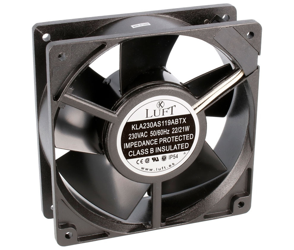 Ventilador 24VDC 120x120x38mm rodamiento bolas. Mod. VEN059