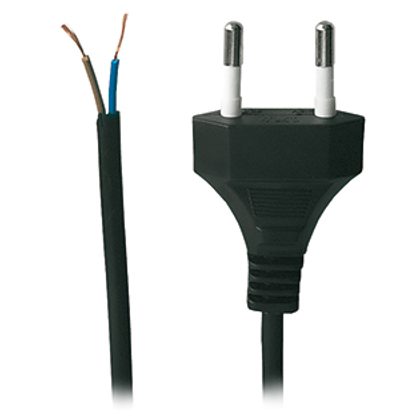 Conexión alimentación 1.5metros negro puntas estañadas. Mod. PW40-00004