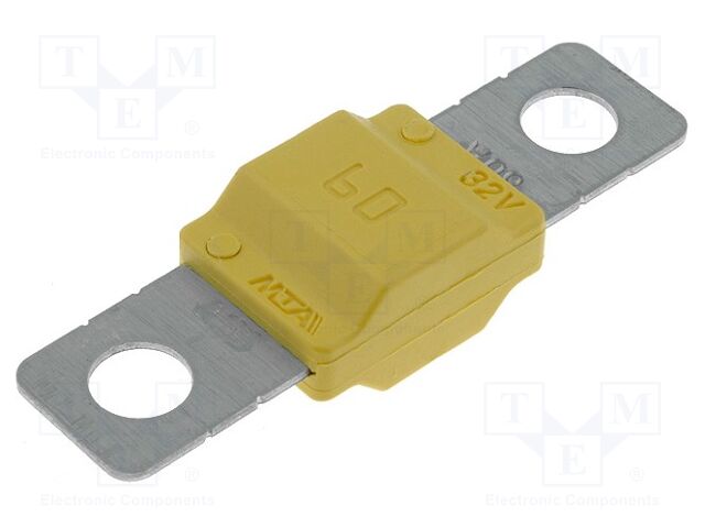 Fusible de cartucho de coche 60A 32V 40mm. Mod. MIDIVAL-60A