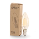 Bombilla Led Filamento E14 C35 4W ámbar Mod. LM8553