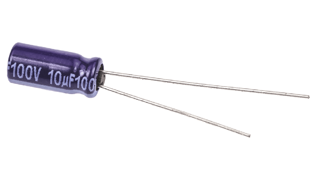 Condensador electrolítico 10uF 100V. Mod. CE10100