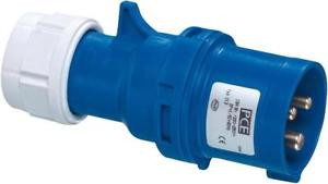 [0236TME] Clavija industrial macho 2P+TT 32A azul IP44. Mod. 13203