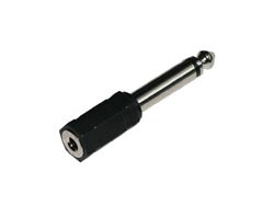 [0296AVA] Conector Adaptador Jack macho ø6,3 mm. Mono a Jack Hembra ø3,5 mm. Mono. Mod. 1089ELG