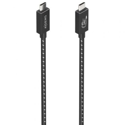 [A1560868] Cable USB AISENS A156-0868 USB4 40Gbps Tipo-C 240W 1.5m Negro. Mod. A156-0868