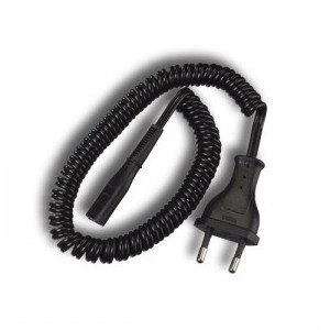 [060040VDR] Cable rizado de red Europa a tipo afeitadora 1.8 metros. Mod. CXR105018