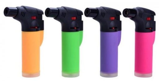 [08093ELK] Mechero soplete tipo antorcha colores recargable. Mod. 90927