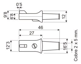 [10660NEDH] Clavija pilas red. Mod. 10.660/N