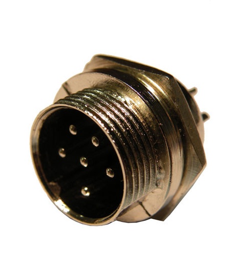 [1188ELG] Conector micro hembra 6 pin aéreo. Mod. 102306F