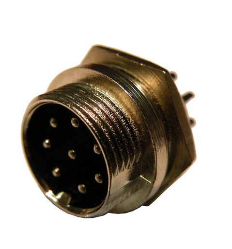 [1190ELG] Conector micro macho 8 pin chasis. Mod. 102308M
