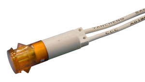 [12852ABEDH] Piloto neón 230 VAC ámbar. Mod. 12.852/AB