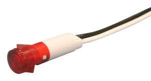 [1285612REDH] Piloto LED 12 VDC, Ø10'5 mm. rojo. Mod. 12.856/12/R