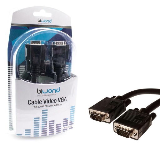 [2068ELG] Conexión VGA macho macho 1.8 metros. Mod. WIR201
