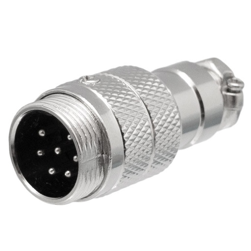 [1549ELG] Conector micrófono aéreo macho 7 pin. Mod. 1549