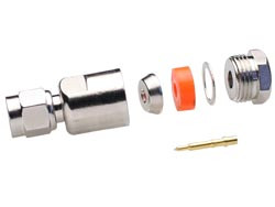 [160458AVA] Conector SMA Macho con Tuerca RG-58. Aislante Teflón. Mod. 1604/58