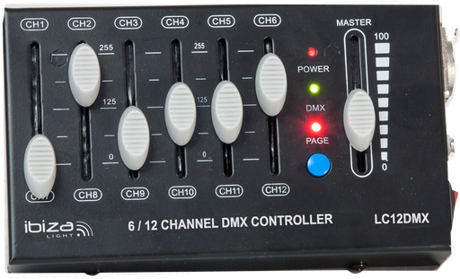 [162320CAL] CONTROLADOR DMX DE 12 CANALES IBIZA LIGHT. MOD. LC12DMX