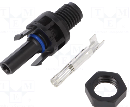 [19719202TME] Conector solar hembra panel 4 - 6mm2 con contactos. Mod. 1971920-2