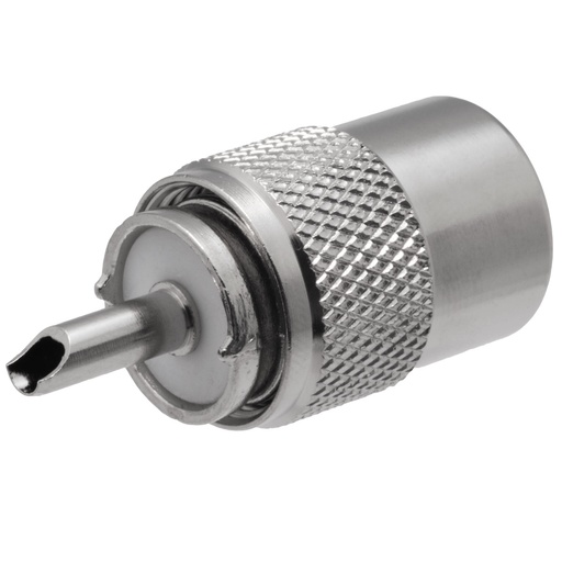 [1806ELG] Conector UHF PL macho roscar RG-213 PTFE. Mod. 1806