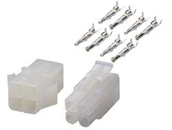 [21006AAVA] Conectores multipolares (macho y hembra) de alimentación para terminales crimpables. Nº de Contactos: 6. Mod. 2100/-6A