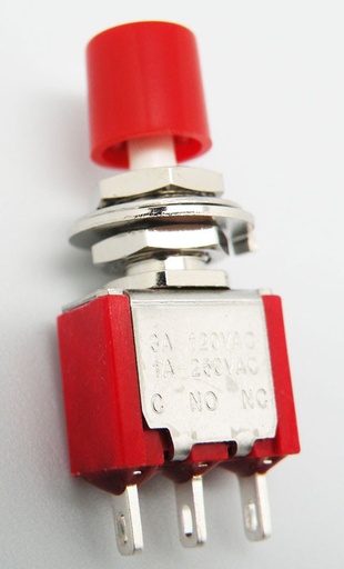 [2260ELG] PULSADOR MINI 3P. ON-MOMENTANEO, 120V. 5A (250V. 2A)
