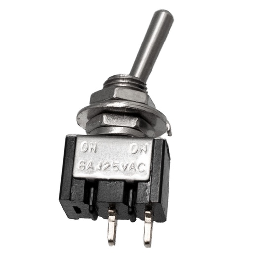 [2549ELG] Interruptor palanca mini 2P.(SPST) ON-OFF 20V-5A(250V.2A). Mod. BR7000022