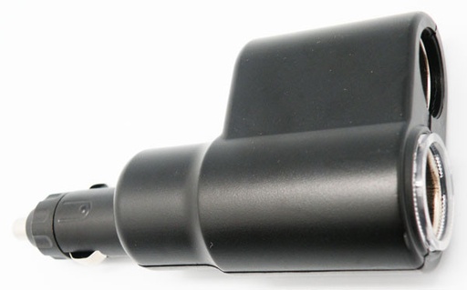 [2698ELG] ADAPTADOR MECHERO - 2x HEMBRAS, CON LUZ + FUSIBLE 10A. Mod. 2698