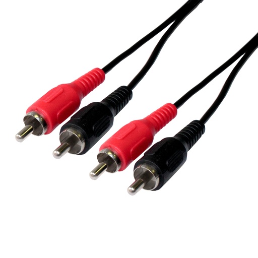 [302015DCU] Conexión RCA Audio 2x macho- 2x macho 1.5 metros. Mod. 302015