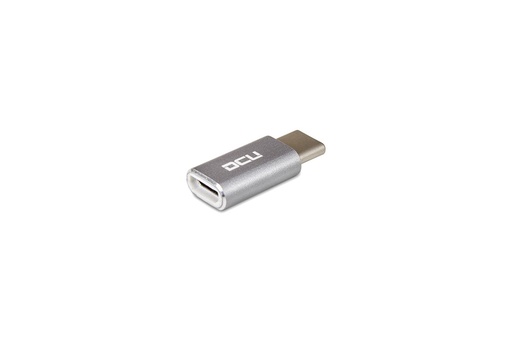 [30402025DCU] Adaptador USB C - micro USB gris aluminio DCU. Mod. 30402025