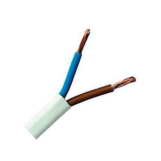 [3131ROD] Manguera VV-F 2x0.75mm Blanca. Mod. M2X0.75BLANCA