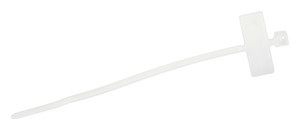 [316612EDH] Brida sujetacables con cuadrado blanca de 200x2,5 mm 100 unidades Mod. 31.661/2