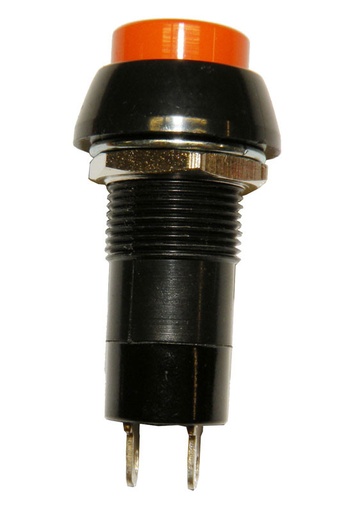 [3826NAELG] Interruptor pulsador 2P.(SPST) ON-OFF 125V 3A naranja. Mod. 3826NA