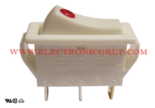 [3975ELG] INTERRUPTOR 4P. ON-OFF, 125V. 16A (250V.-16A)
