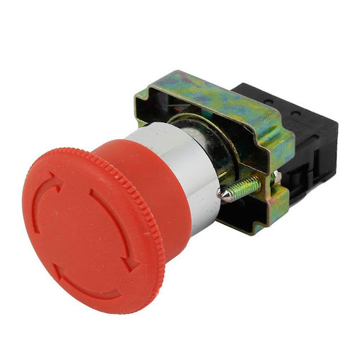 [3SA8BS542] Pulsador emergencia tipo seta 1xNO metálico Sassin. Mod. 3SA8-BS542