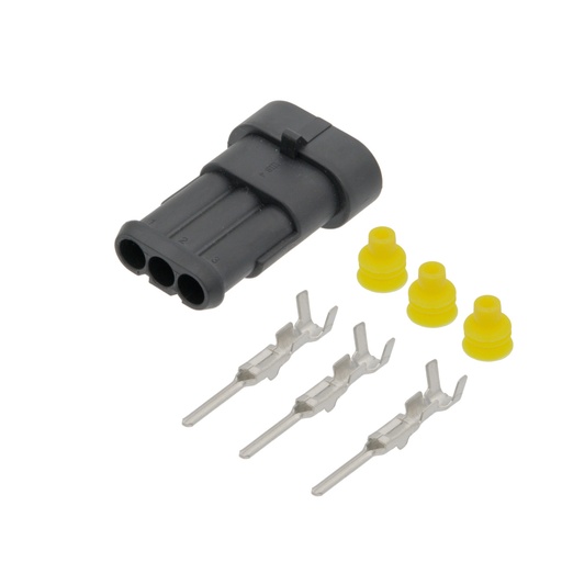 [2040317ELG] Pack conector SuperSeal Macho 3 contactos. Mod. 2040317