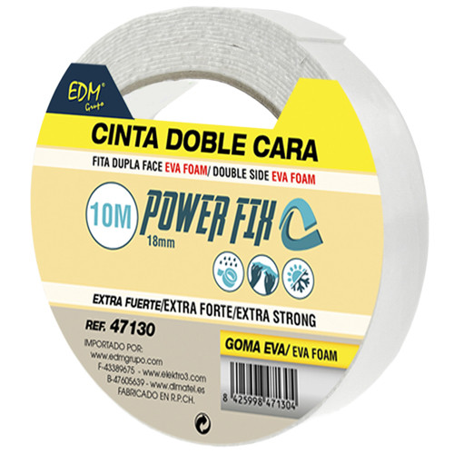 [47130DIM] CINTA ADHESIVA DOBLE CARA 18mmx10Mts . Mod. 47130