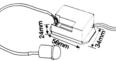 [60259EDH] Detector de movimiento por infrarrojos empotrable mini. Mod. 60.259