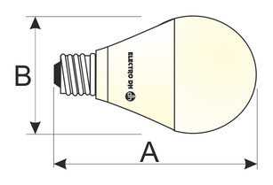 [8119410DIA] Bombilla LED A60 10W 6500K E-14. Mod. 81.194/10/DIA