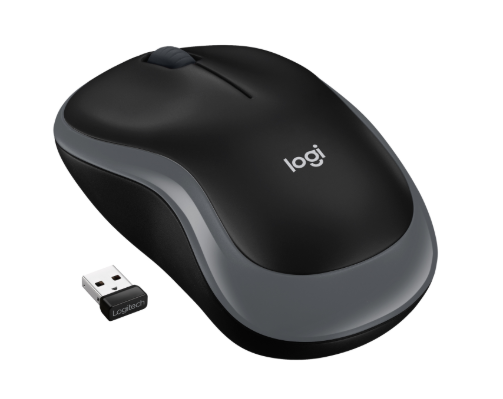 [910002238DMI] Ratón óptico inalámbrico gris Logitech M185. Mod. 910-002238