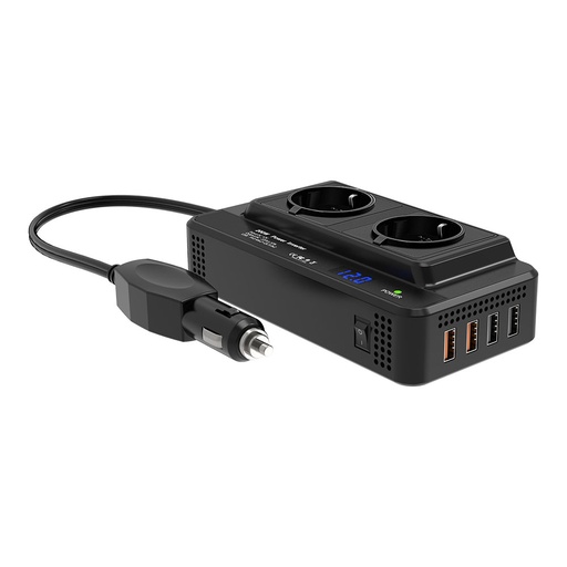 [99040] Inversor convertidor USB 12V / 220V 200W coche NK. Mod. CA33009