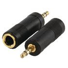 [AC005GOLDARI] Adaptador de jack 6.3mm hembra stereo a jack 3.5mm macho stereo